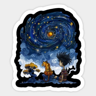 Calvin and Hobbes Partners in Crime Sticker